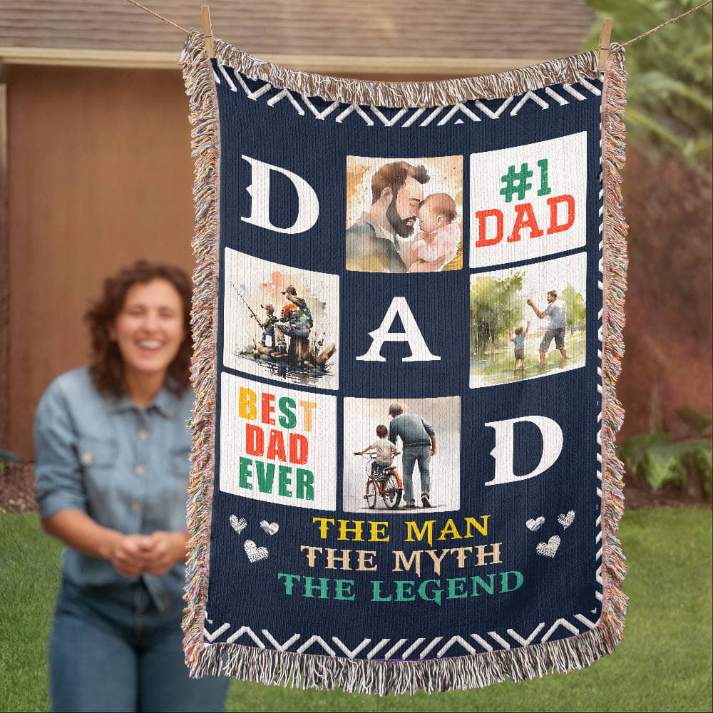 Woven Blanket - Best Dad Ever