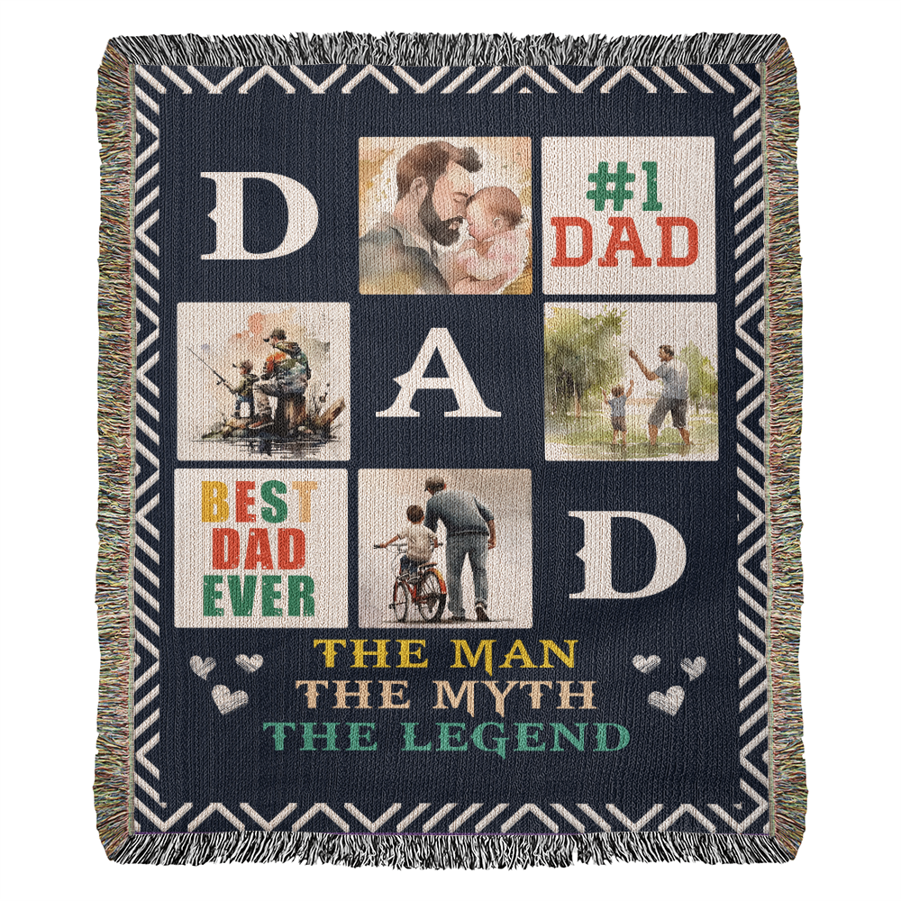 Woven Blanket - Best Dad Ever