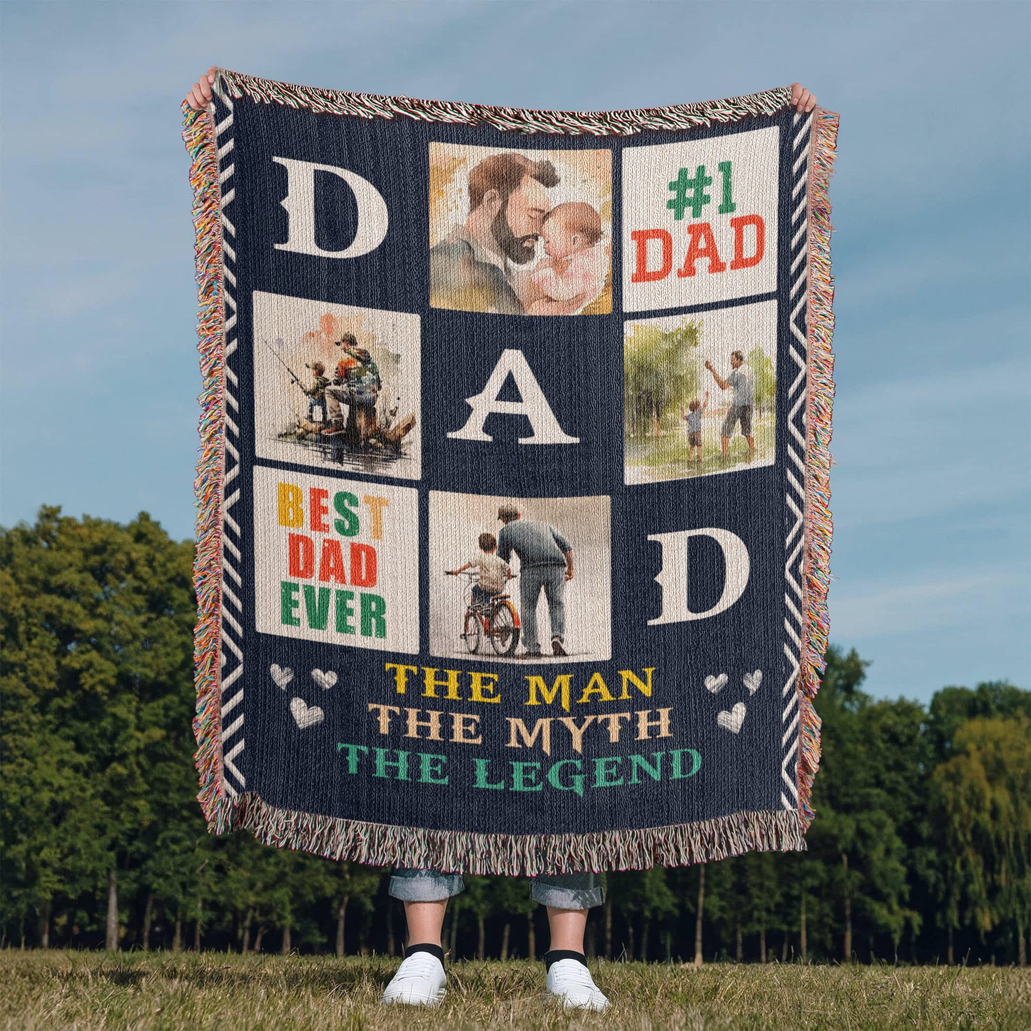 Woven Blanket - Best Dad Ever