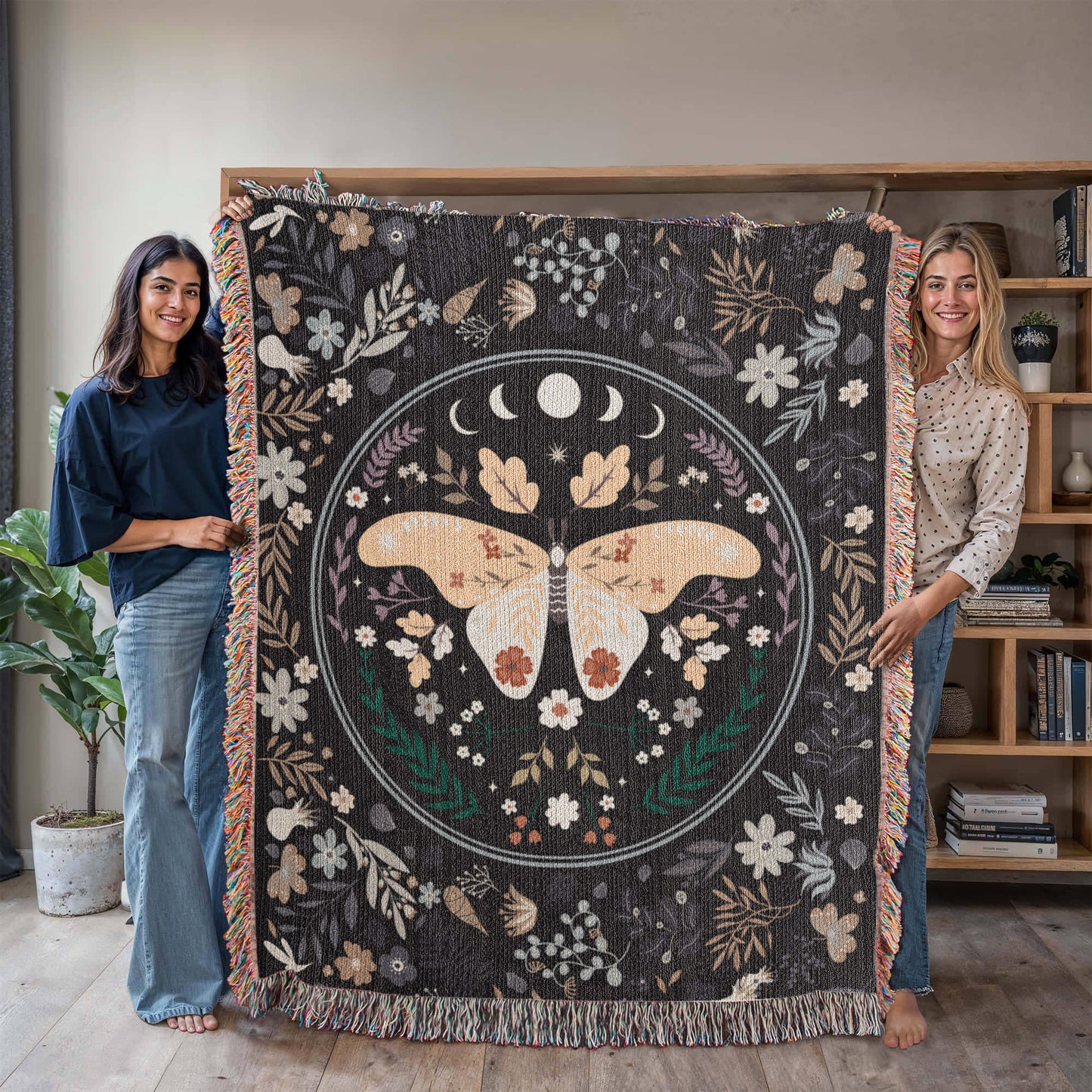 Woven Blanket - Bohemian Butterfly