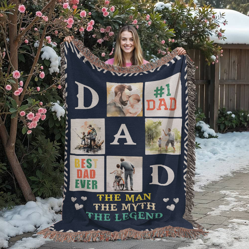 Woven Blanket - Best Dad Ever